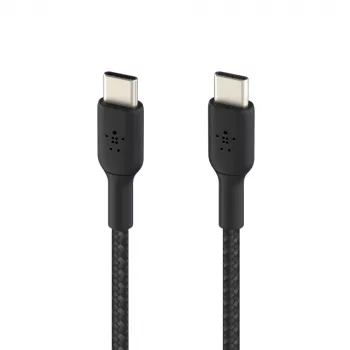 Kabel BELKIN USB-C na USB-C pleciony 1 m czarny