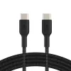 Kabel BELKIN USB-C na USB-C pleciony 1 m czarny