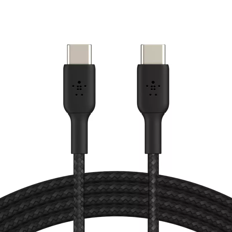 Kabel BELKIN USB-C na USB-C pleciony 1 m czarny