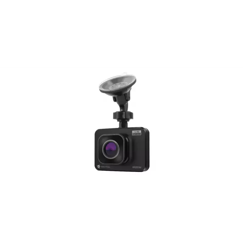 Wideorejestrator samochodowy Navitel AR250 NV — 1 kamera 1920x1080, kąt widzenia 140°, wbudowany wyświetlacz, MicroSD, bateria i zasilanie z gniazda zapalniczki