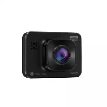 Wideorejestrator samochodowy Navitel AR250 NV — 1 kamera 1920x1080, kąt widzenia 140°, wbudowany wyświetlacz, MicroSD, bateria i zasilanie z gniazda zapalniczki