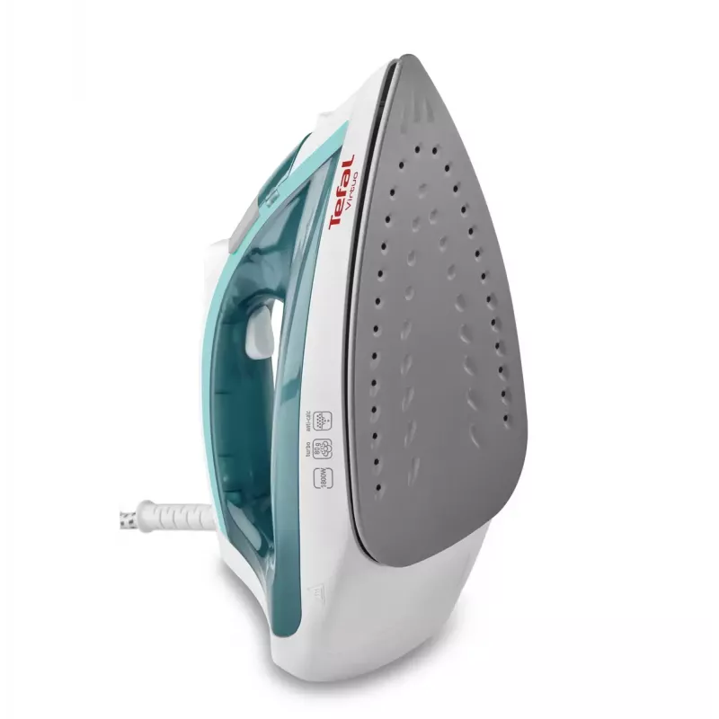 Żelazko parowe Tefal Virtuo FV1710 — 1800 W, uderzenie pary 80 g/min, para pionowa, zielono-białe