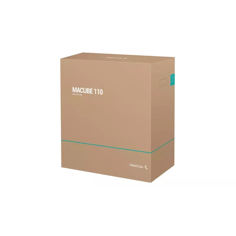 Obudowa PC DeepCool MACUBE 110 WH Midi Tower — Biała, szkło hartowane, microATX, do 320 mm GPU, 165 mm cooler CPU, wnęki 2x3,5 cala + 2x2,5 cala