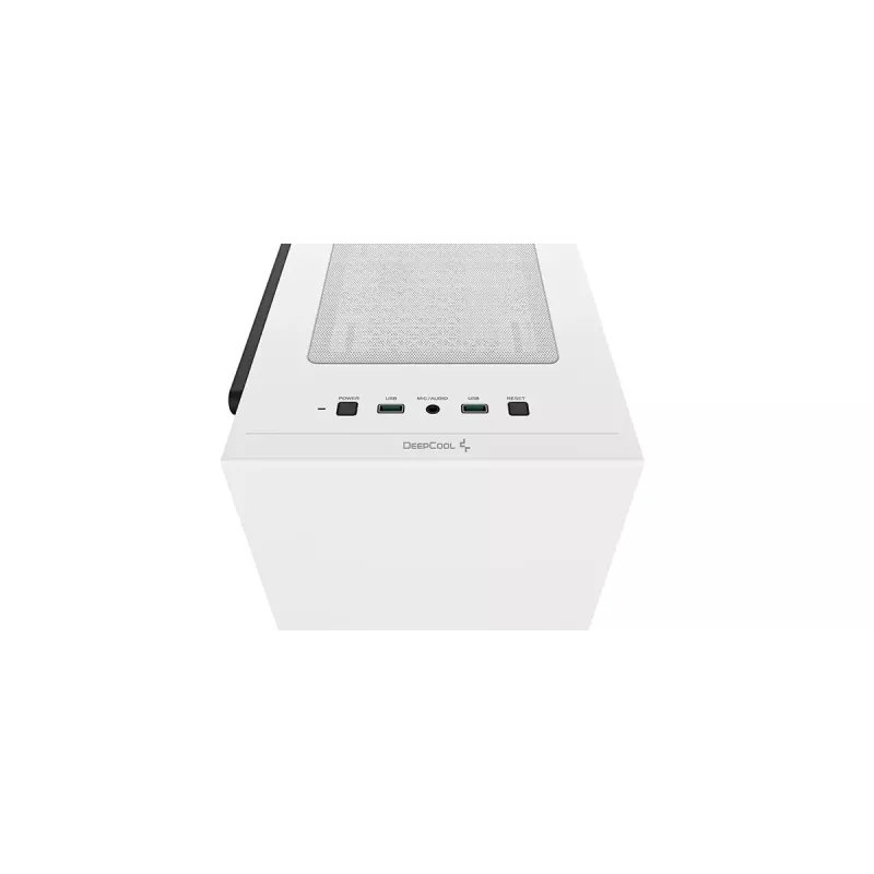 Obudowa PC DeepCool MACUBE 110 WH Midi Tower — Biała, szkło hartowane, microATX, do 320 mm GPU, 165 mm cooler CPU, wnęki 2x3,5 cala + 2x2,5 cala
