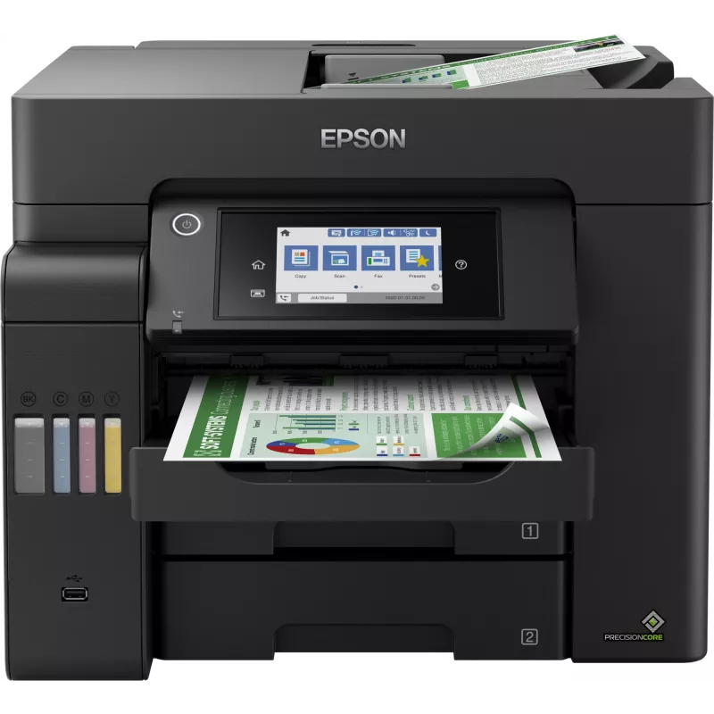 Urządzenie wielofunkcyjne Epson EcoTank L6550, atramentowy kolorowy druk, 4800x2400 DPI, A4, Wi‑Fi, Ethernet