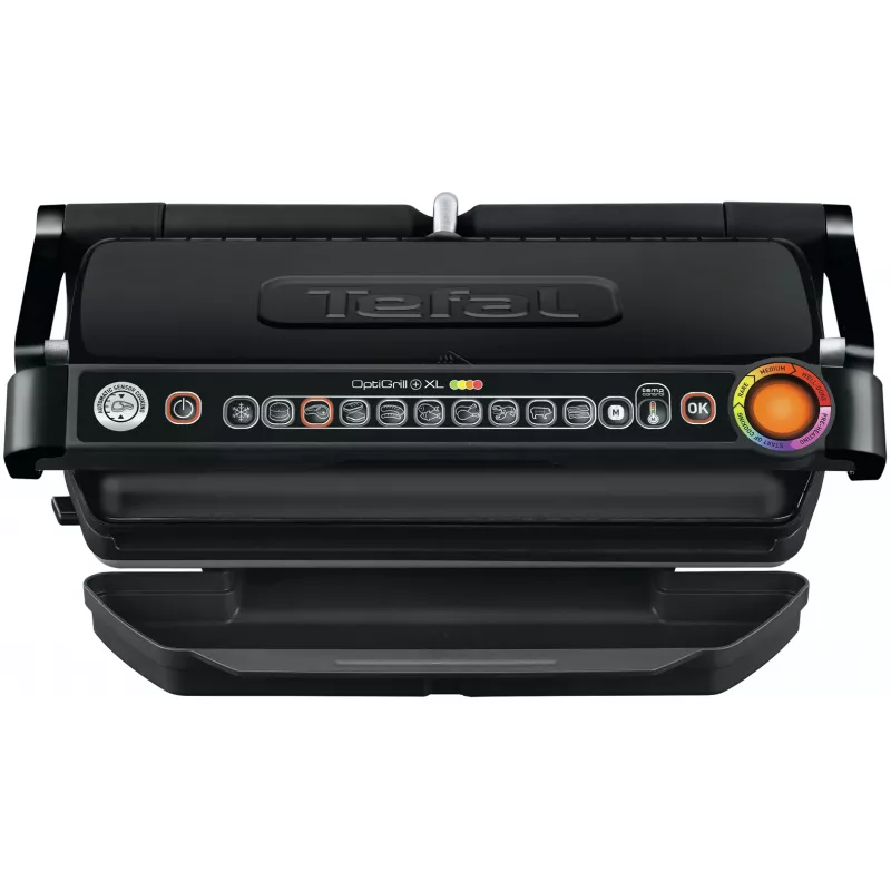 Grill kontaktowy Tefal GC7228 — grill kontaktowy, powierzchnia grillowania 800 cm², regulowany termostat, stal nierdzewna w kolorze czarnym