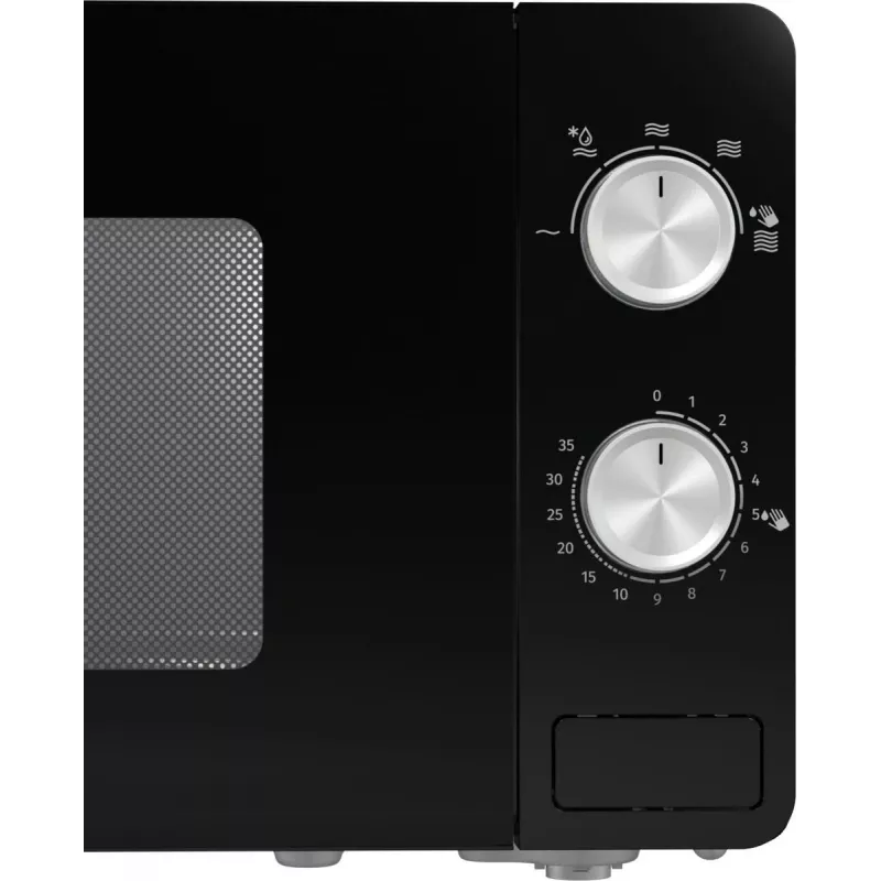 Kuchenka mikrofalowa solo Gorenje MO20E1B — 20 L, 800 W, 5 poziomów mocy, talerz obrotowy 270 mm, czarna
