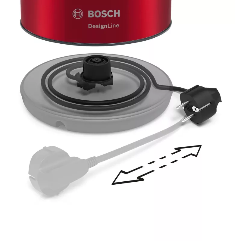 Bosch TWK3P424 czajnik elektryczny 1,7 l 2400 W Szary, Czerwony