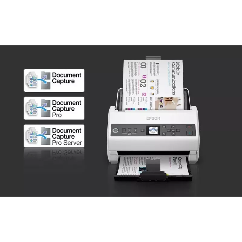 Epson DS-730N Skaner dokumentów 600 x 600 DPI A4 Czarny, Szary