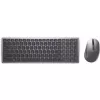 Bezprzewodowa klawiatura i mysz Dell KM7120W Bluetooth Titan Gray kompaktowa klawiatura ergonomiczna mysz