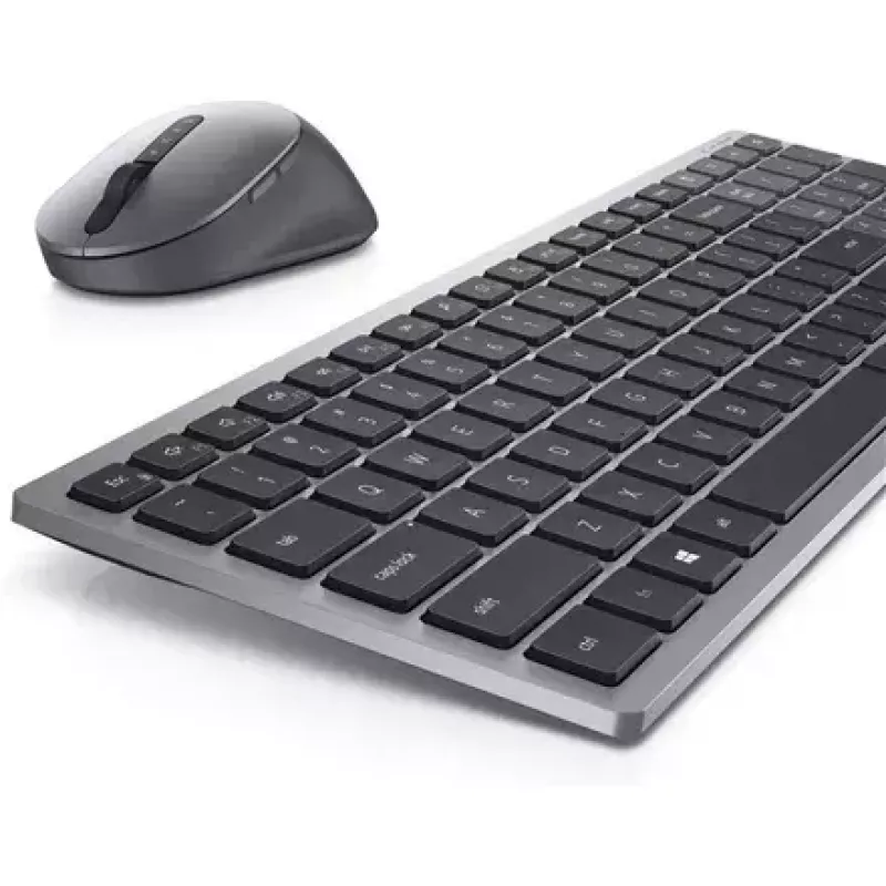 Bezprzewodowa klawiatura i mysz Dell KM7120W Bluetooth Titan Gray kompaktowa klawiatura ergonomiczna mysz
