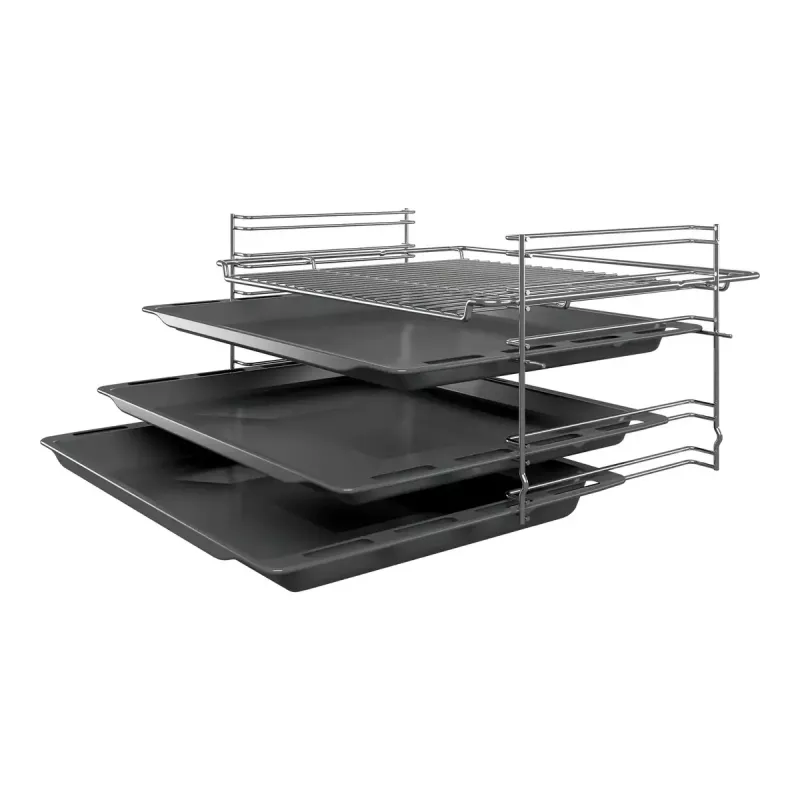 Kuchenka wolnostojąca Bosch Serie 4 HKR39A250U, płyta ceramiczna 4 strefy, piekarnik 66 L, stal nierdzewna, 600 mm