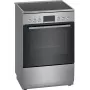 Kuchenka wolnostojąca Bosch Serie 4 HKR39A250U, płyta ceramiczna 4 strefy, piekarnik 66 L, stal nierdzewna, 600 mm