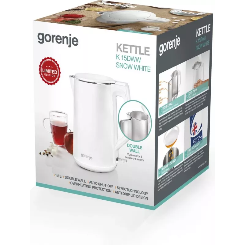Czajnik elektryczny Gorenje 737894 1,5 l 2200 W biały