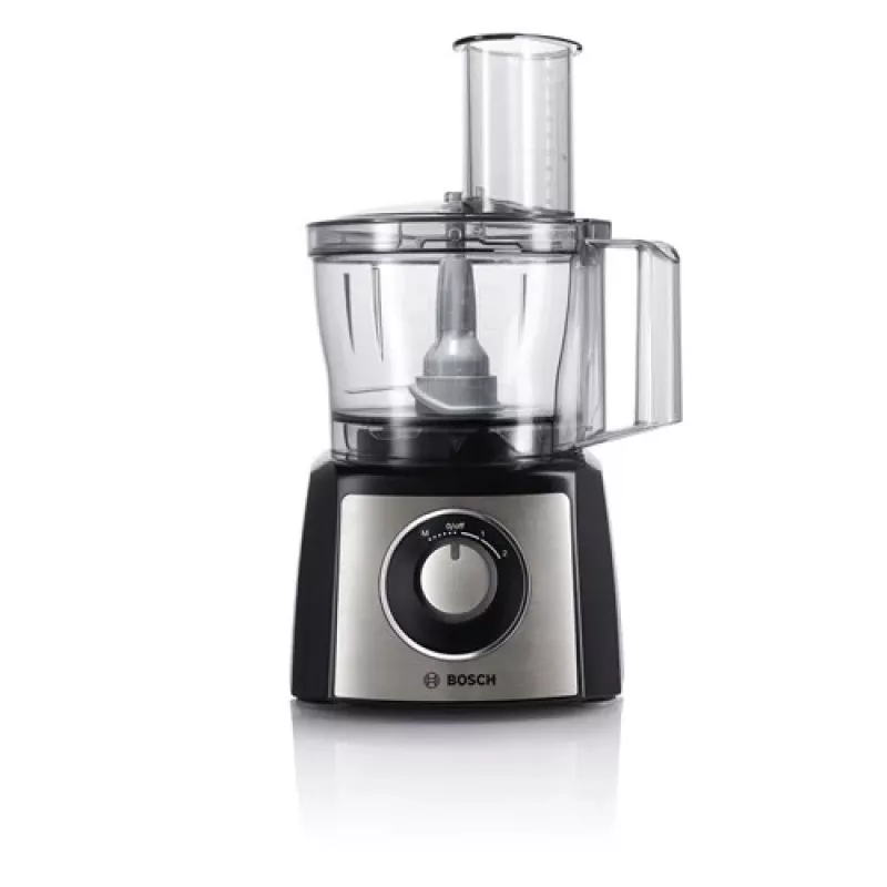 Robot kuchenny Bosch MCM3401M z silnikiem 800 W i misą 2,3 L, czarny/stal nierdzewna