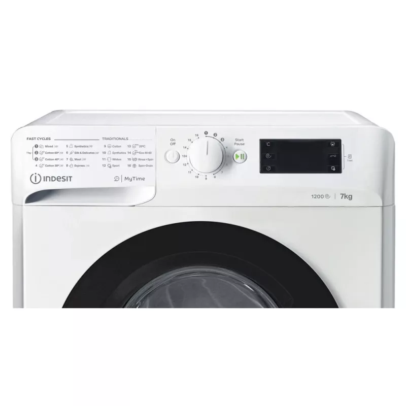 Indesit MTWE 71252 WK EE pralka Front-load 7 kg 1151 RPM Biały