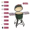 Grill węglowy kamado TUNABONE TunaBone Classic 21 cali Rozmiar M Zielony