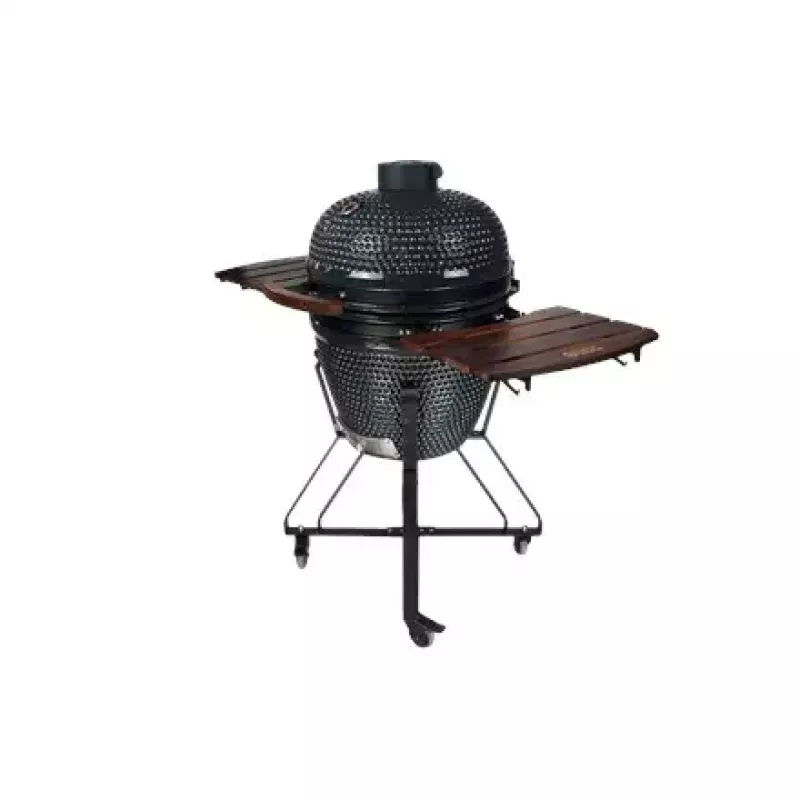 Grill węglowy kamado TUNABONE TunaBone classic 21 cali (rozmiar M) ciemnoszary — komora gotowania 21 cali