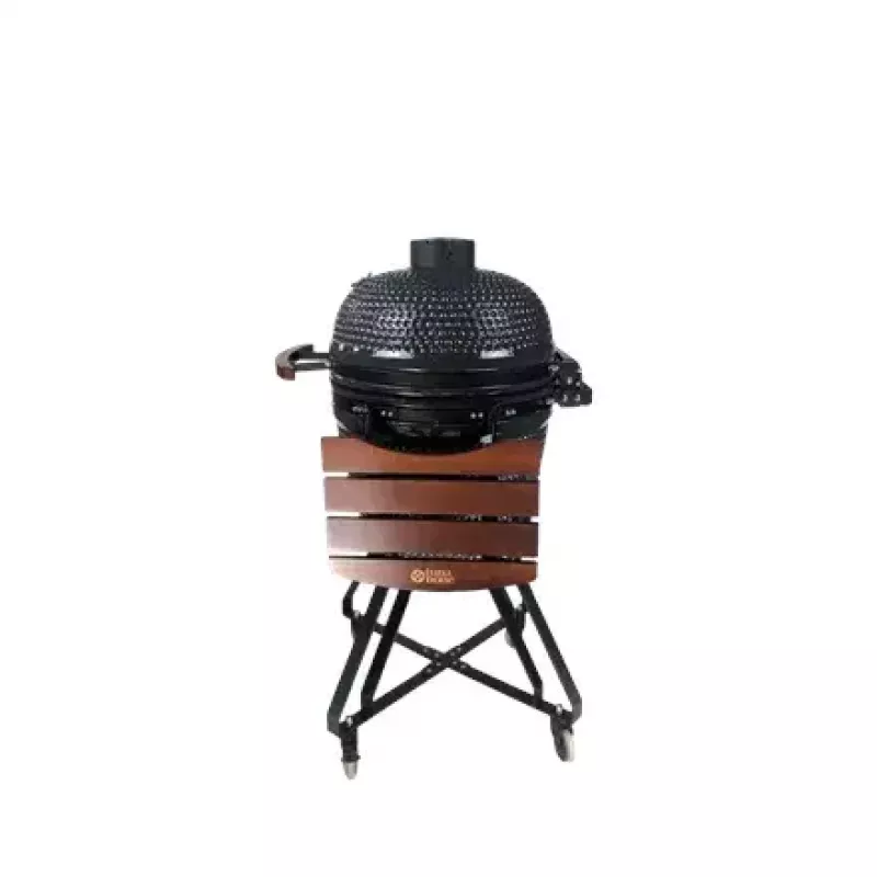 Grill węglowy kamado TUNABONE TunaBone classic 21 cali (rozmiar M) ciemnoszary — komora gotowania 21 cali
