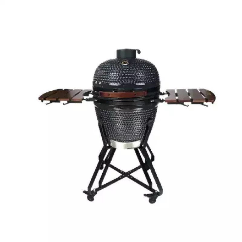 Grill węglowy kamado TUNABONE TunaBone classic 21 cali (rozmiar M) ciemnoszary — komora gotowania 21 cali