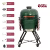 Ceramiczny grill Kamado TUNABONE Classic 23 cale (rozmiar L) zielony