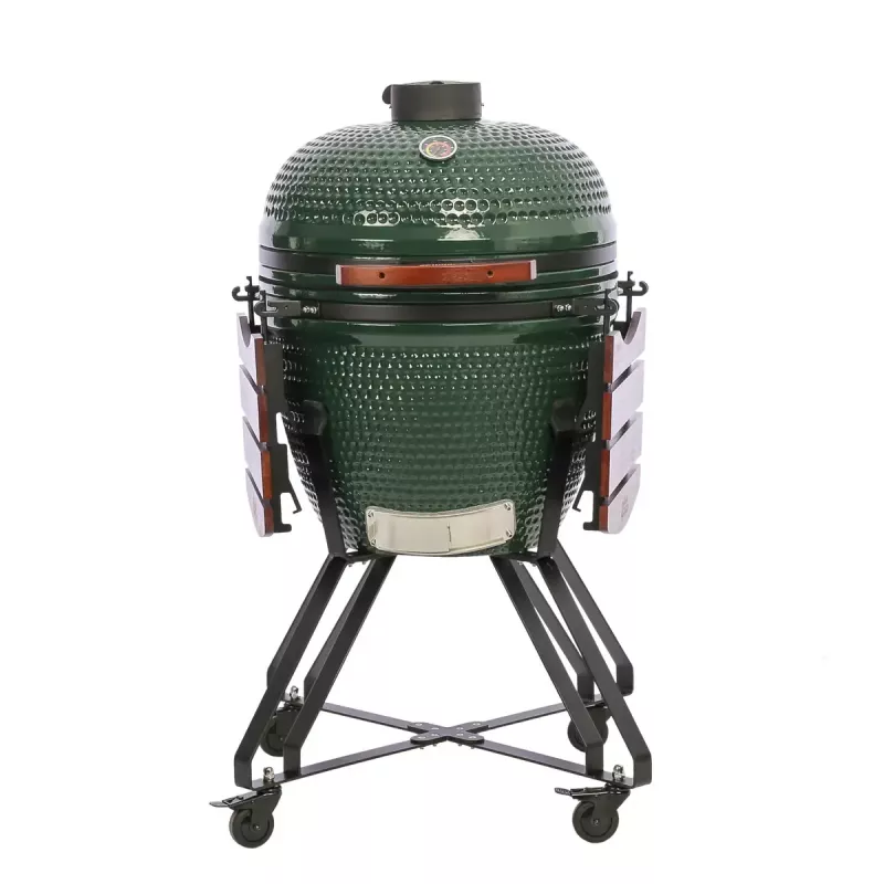 Ceramiczny grill Kamado TUNABONE Classic 23 cale (rozmiar L) zielony