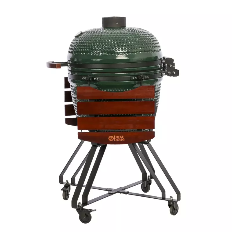 Ceramiczny grill Kamado TUNABONE Classic 23 cale (rozmiar L) zielony