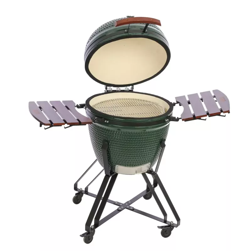 Ceramiczny grill Kamado TUNABONE Classic 23 cale (rozmiar L) zielony