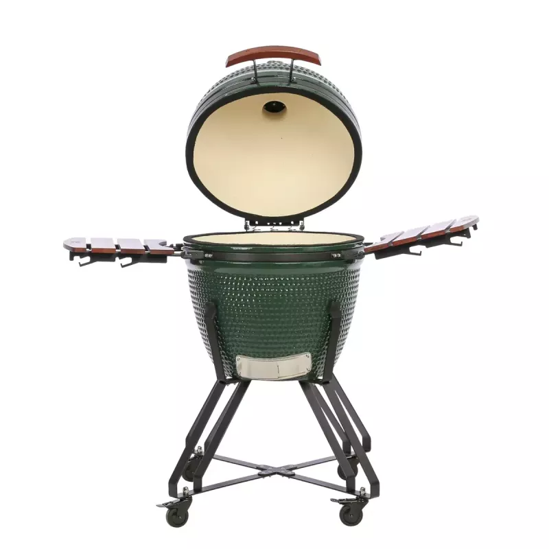 Ceramiczny grill Kamado TUNABONE Classic 23 cale (rozmiar L) zielony
