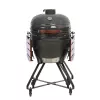 Grill kamado TUNABONE TunaBone Classic 23 cale (rozmiar L) ceramiczny grill węglowy, 23 cale średnicy gotowania, ciemnoszary