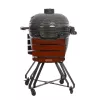 Grill kamado TUNABONE TunaBone Classic 23 cale (rozmiar L) ceramiczny grill węglowy, 23 cale średnicy gotowania, ciemnoszary