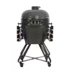 Grill kamado TUNABONE TunaBone Classic 23 cale (rozmiar L) ceramiczny grill węglowy, 23 cale średnicy gotowania, ciemnoszary