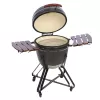 Grill kamado TUNABONE TunaBone Classic 23 cale (rozmiar L) ceramiczny grill węglowy, 23 cale średnicy gotowania, ciemnoszary