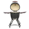 Grill kamado TUNABONE TunaBone Classic 23 cale (rozmiar L) ceramiczny grill węglowy, 23 cale średnicy gotowania, ciemnoszary