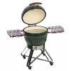 Ceramiczny grill kamado TARGUS TBG24GREEN-02 — 24-calowy zielony piec węglowy