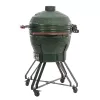 Ceramiczny grill kamado TARGUS TBG24GREEN-02 — 24-calowy zielony piec węglowy
