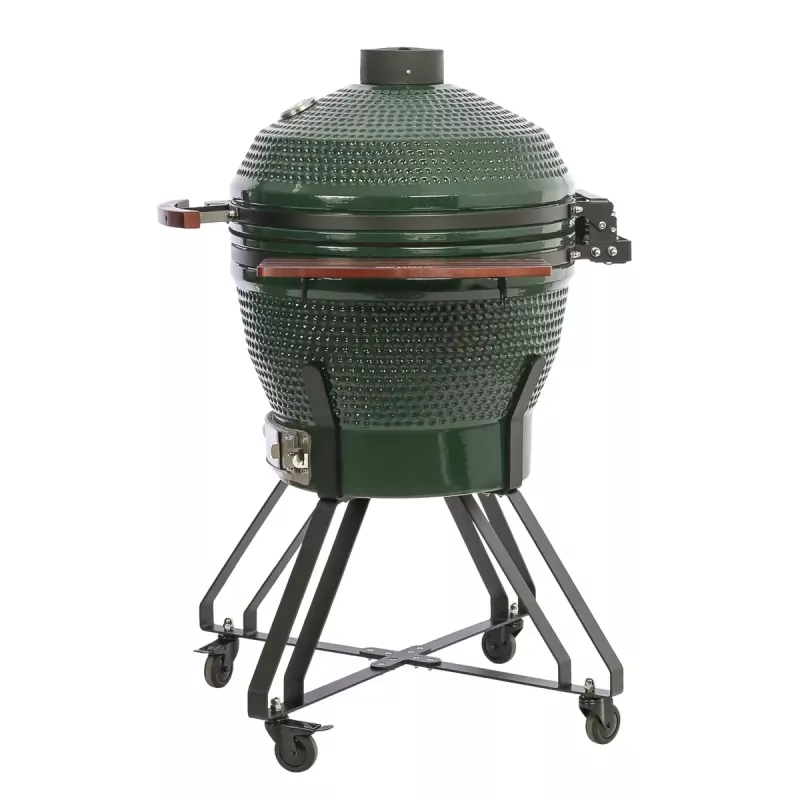Ceramiczny grill kamado TARGUS TBG24GREEN-02 — 24-calowy zielony piec węglowy