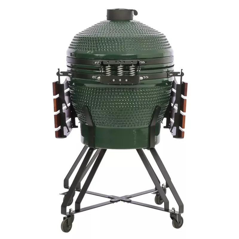 Ceramiczny grill kamado TARGUS TBG24GREEN-02 — 24-calowy zielony piec węglowy