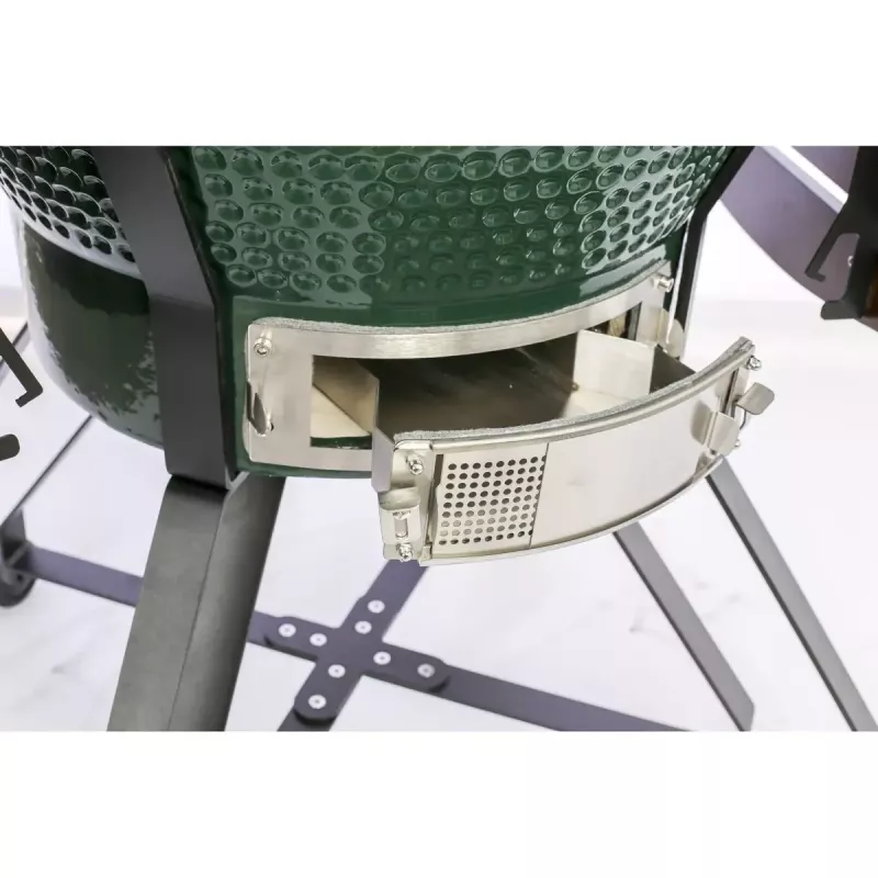Ceramiczny grill kamado TARGUS TBG24GREEN-02 — 24-calowy zielony piec węglowy