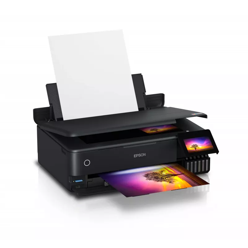 Wielofunkcyjna drukarka atramentowa Epson EcoTank L8180 — A3+, Kolor, 5760x1440 DPI, 32 str./min, Dupleks, Wi‑Fi, Ethernet