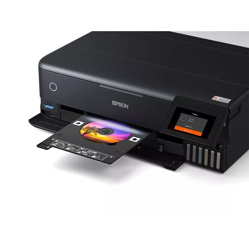 Wielofunkcyjna drukarka atramentowa Epson EcoTank L8180 — A3+, Kolor, 5760x1440 DPI, 32 str./min, Dupleks, Wi‑Fi, Ethernet