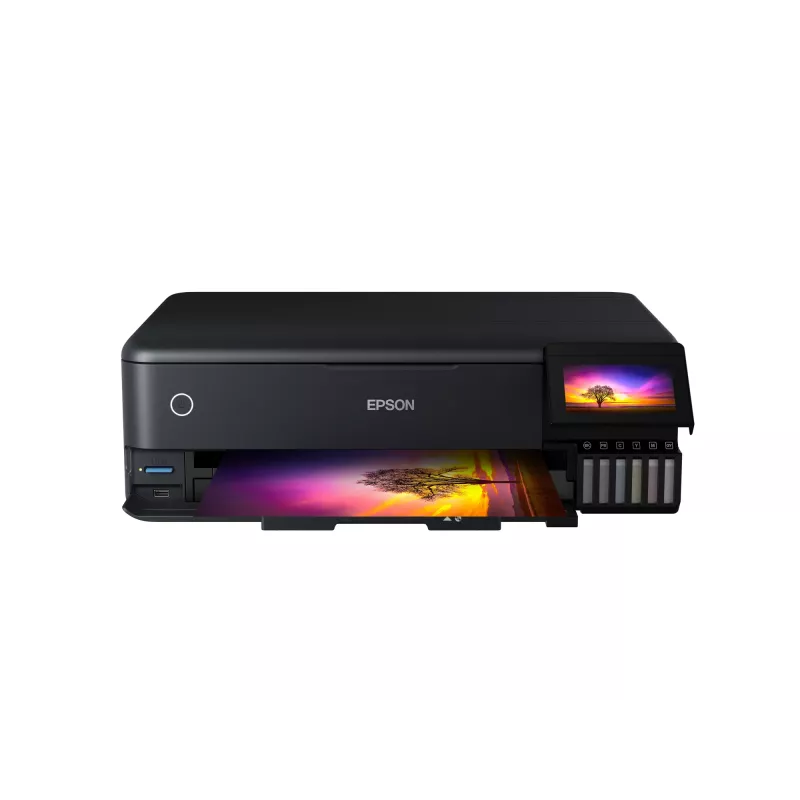 Wielofunkcyjna drukarka atramentowa Epson EcoTank L8180 — A3+, Kolor, 5760x1440 DPI, 32 str./min, Dupleks, Wi‑Fi, Ethernet