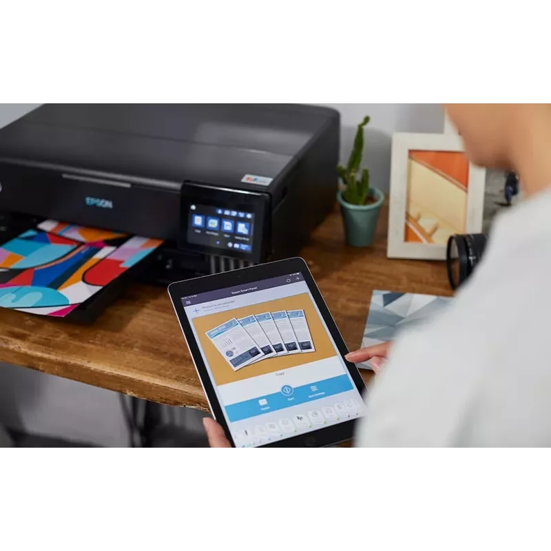 Wielofunkcyjna drukarka atramentowa Epson EcoTank L8180 — A3+, Kolor, 5760x1440 DPI, 32 str./min, Dupleks, Wi‑Fi, Ethernet