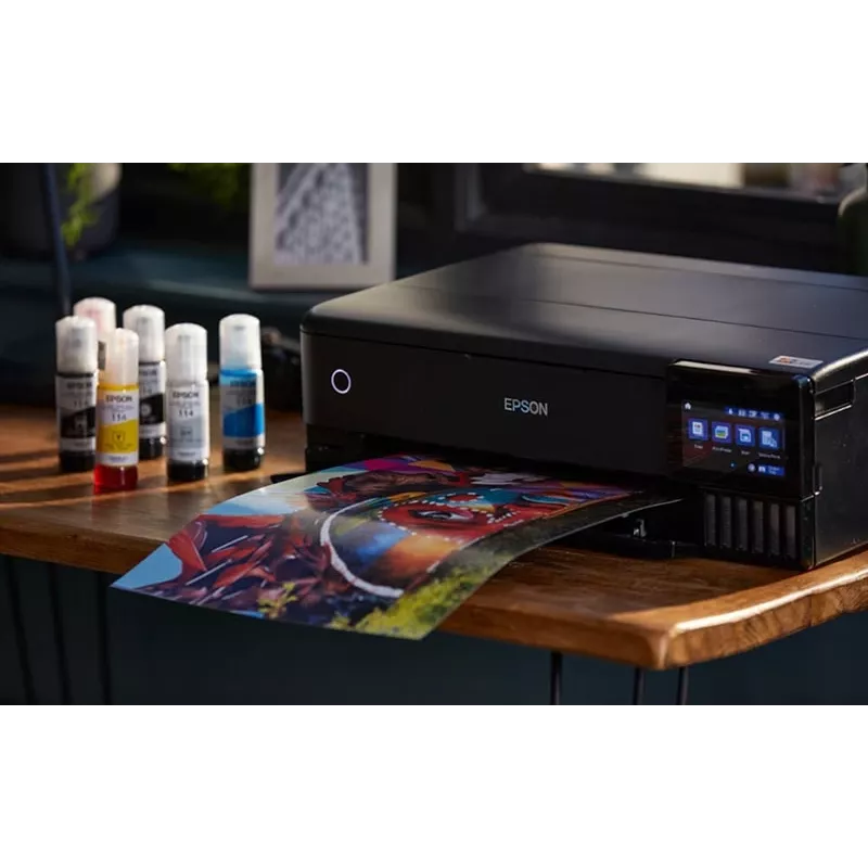 Wielofunkcyjna drukarka atramentowa Epson EcoTank L8180 — A3+, Kolor, 5760x1440 DPI, 32 str./min, Dupleks, Wi‑Fi, Ethernet