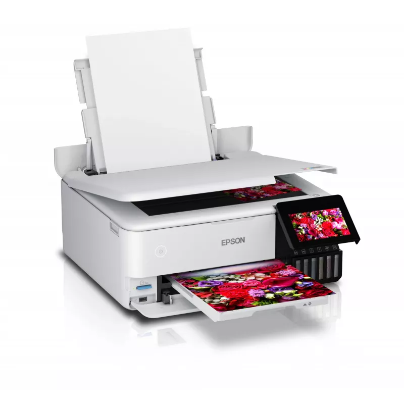 Wielofunkcyjna drukarka atramentowa Epson EcoTank L8160 — Druk kolorowy, 5760x1440 DPI, 32 str./min, A4, Wi‑Fi, Duplex