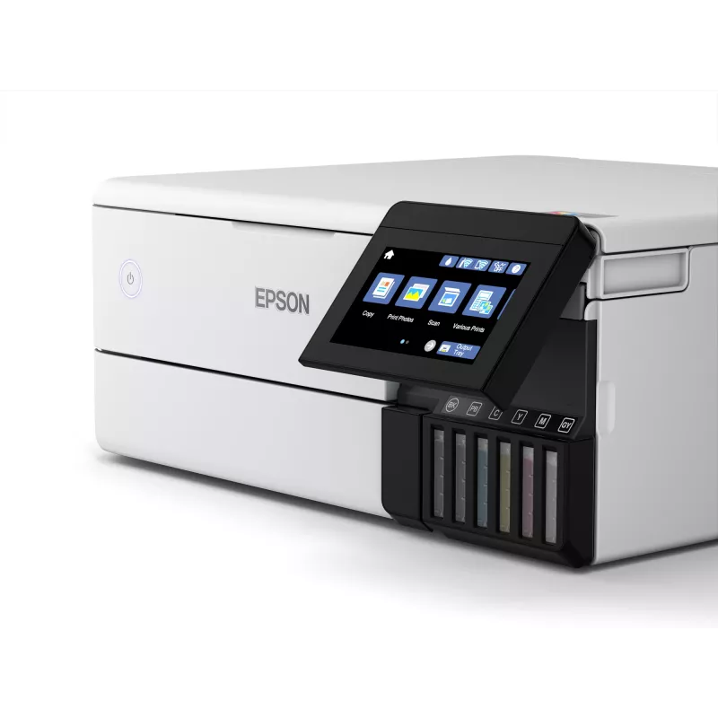 Wielofunkcyjna drukarka atramentowa Epson EcoTank L8160 — Druk kolorowy, 5760x1440 DPI, 32 str./min, A4, Wi‑Fi, Duplex