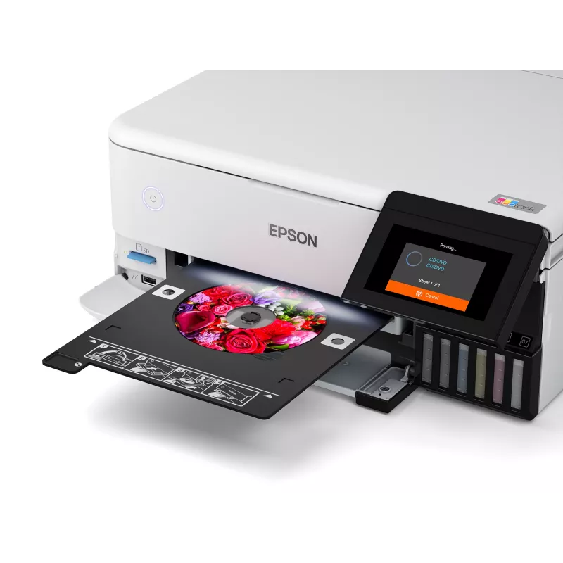Wielofunkcyjna drukarka atramentowa Epson EcoTank L8160 — Druk kolorowy, 5760x1440 DPI, 32 str./min, A4, Wi‑Fi, Duplex