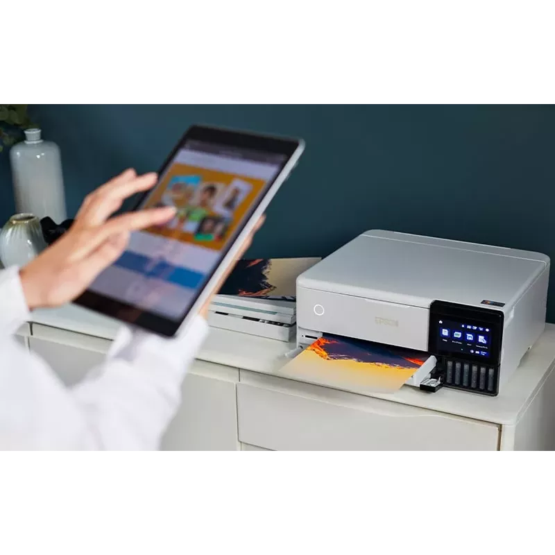 Wielofunkcyjna drukarka atramentowa Epson EcoTank L8160 — Druk kolorowy, 5760x1440 DPI, 32 str./min, A4, Wi‑Fi, Duplex