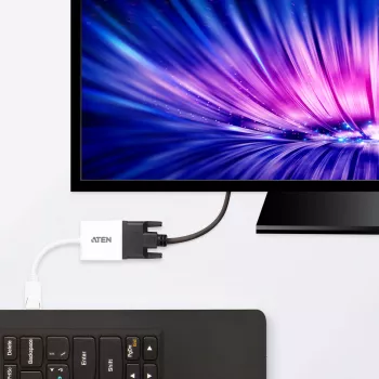 Konwerter ATEN DisplayPort na DVI, PC: Do UXGA / HDTV: Do 1080i, 1080p