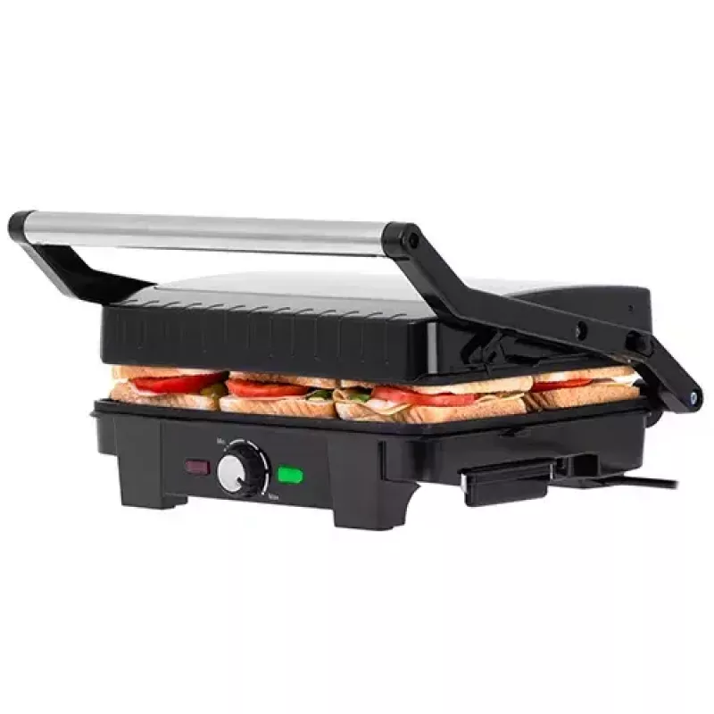 Grill kontaktowy Adler AD 3051 — stal nierdzewna, 2200–2800 W, powierzchnia grilla 1392 cm², regulowana temperatura, płyty nieprzywierające